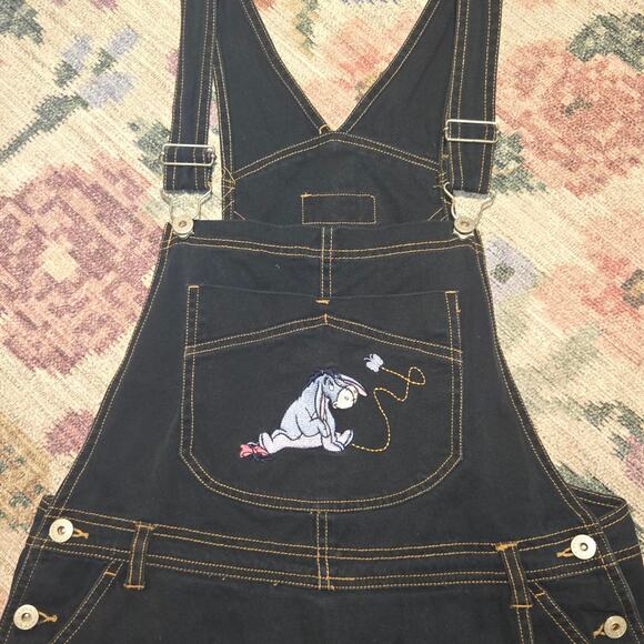 Adorable and rare Disney Pooh denim overall skort! - Picture 4 of 6